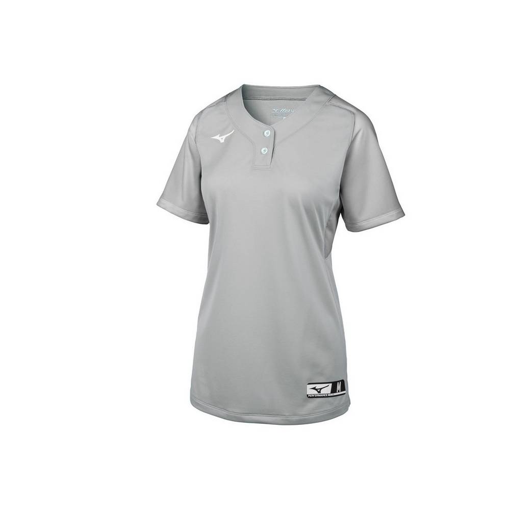 Damske Dresy Mizuno Aerolite 2-Button Softball Siva Vypredaj MWAQ07598
